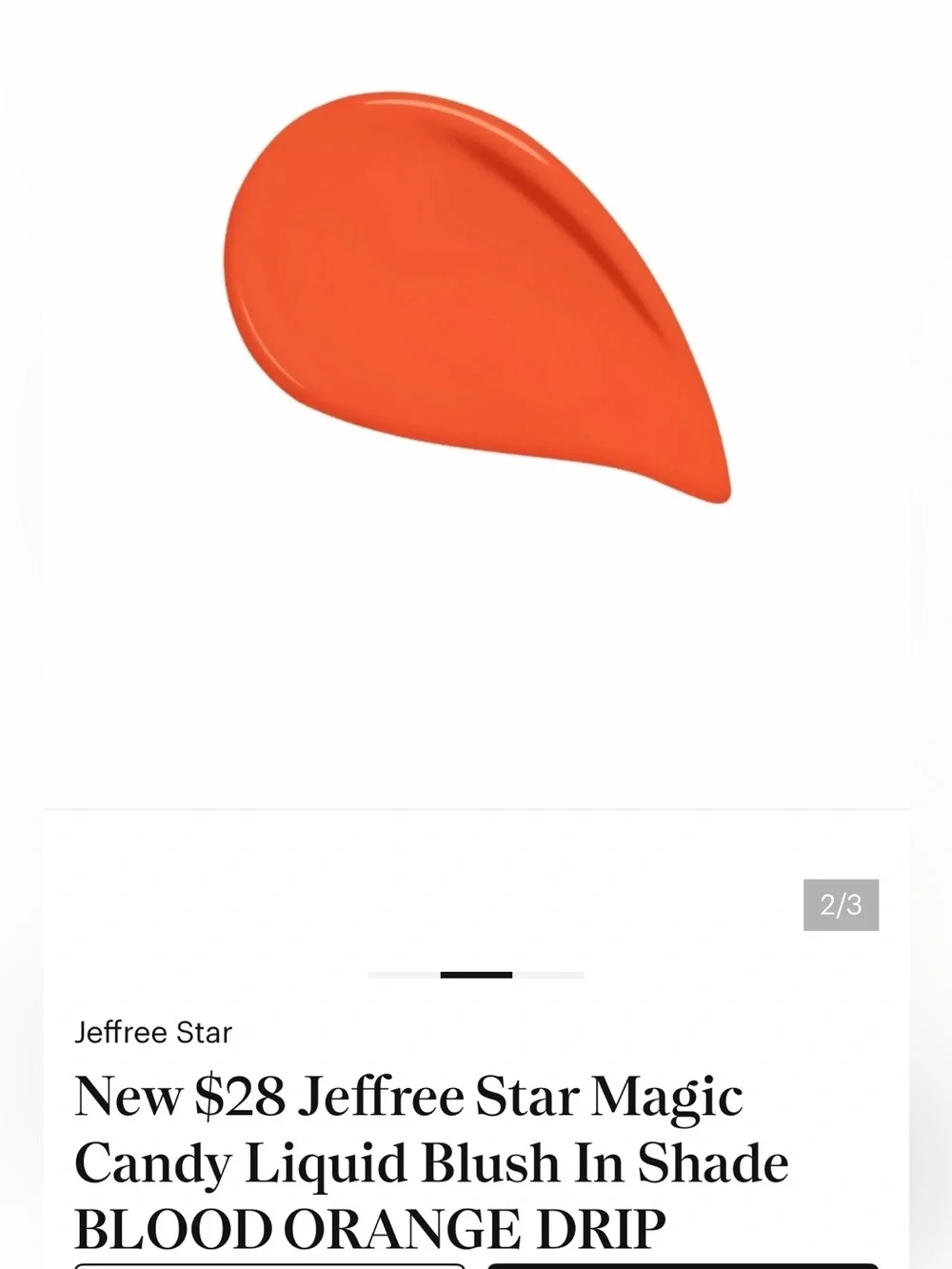 🎅🏻 SALE Jeffree Star Magic Star Liquid Blush - Blood Orange Drip new in box
